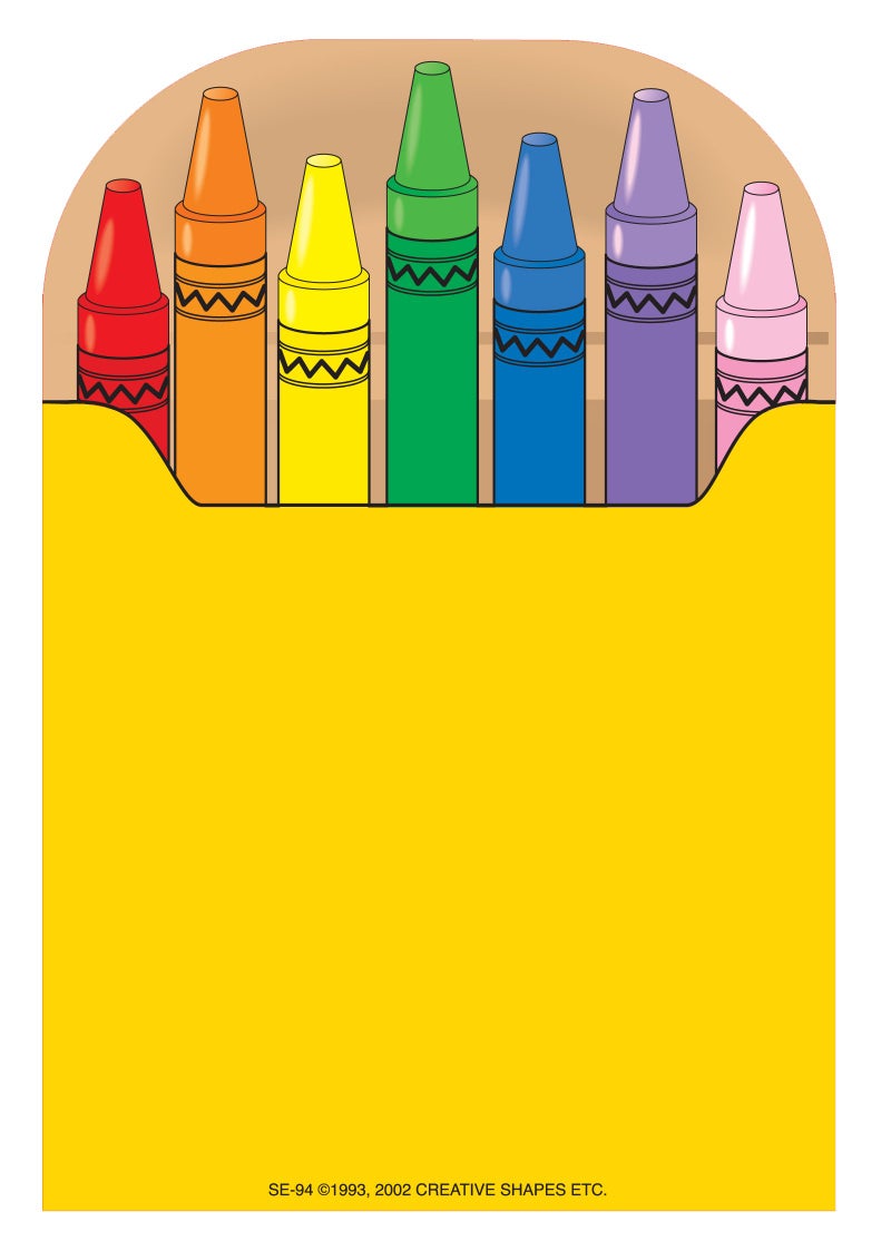 SHAPES ETC. Crayon Box Large Notepad - Image 1